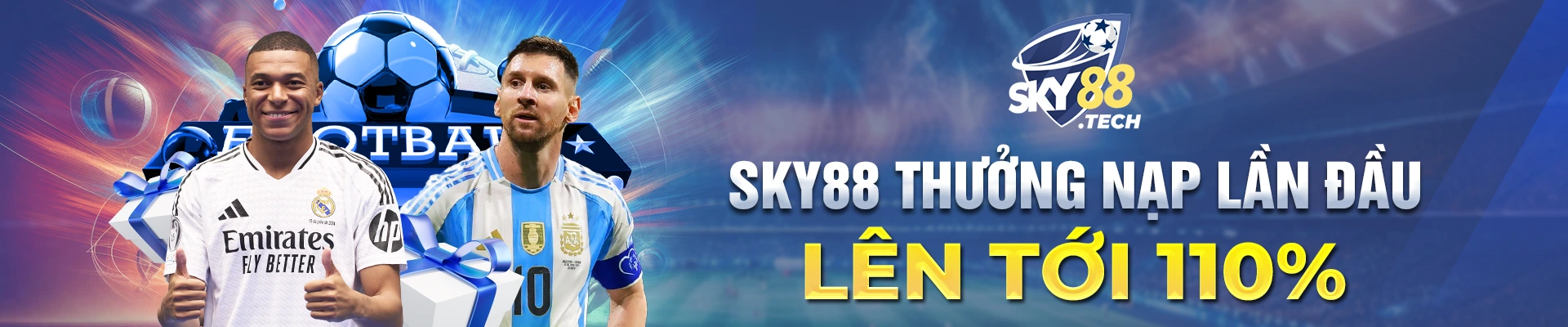 SKY88 thưởng nạp lần đầu lên tới 110%